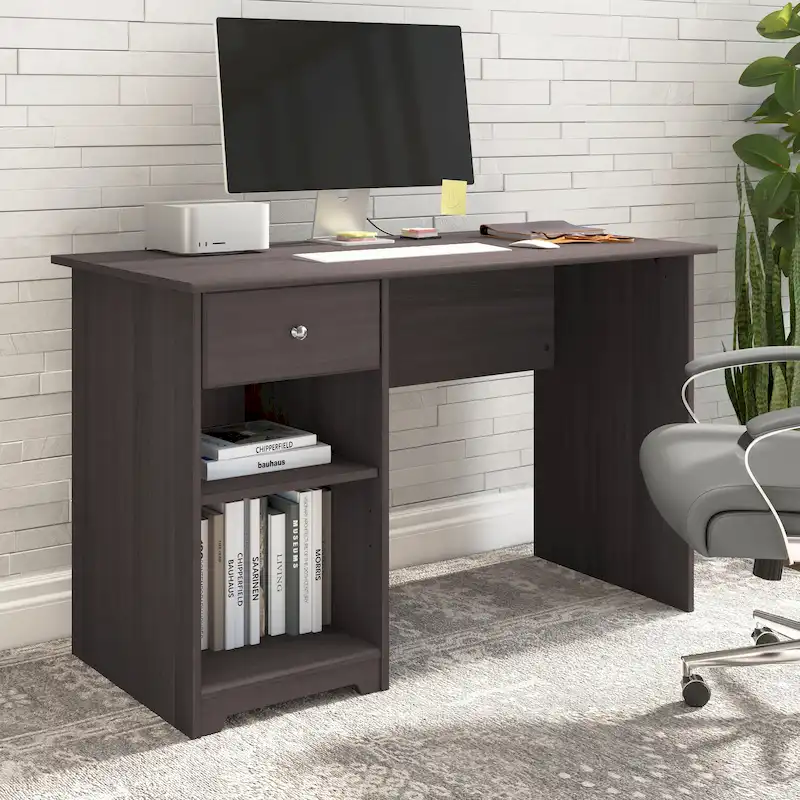 48W Computer Desk with Storage by
