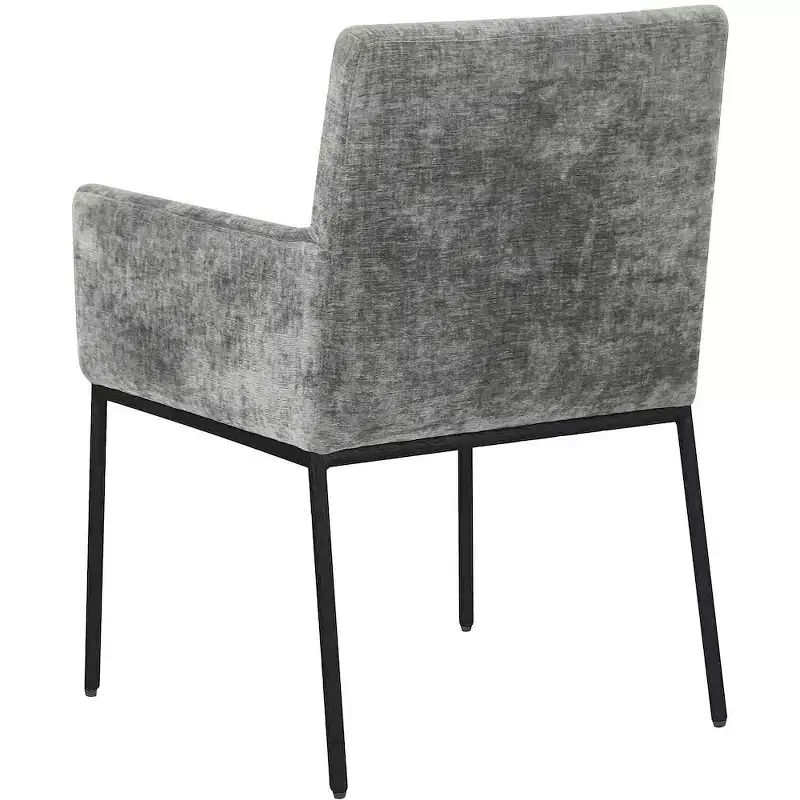 Meridian Furniture,Reeves Chenille Fabric Dining Chair, Set of 2