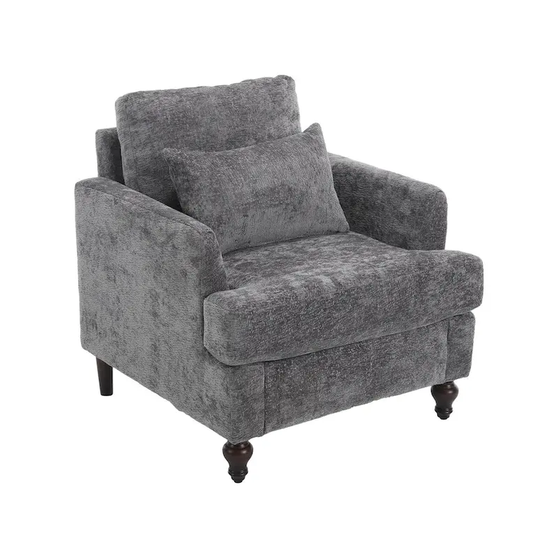 Wooden Frame Armchair, Modern Accent Chair Lounge Chair