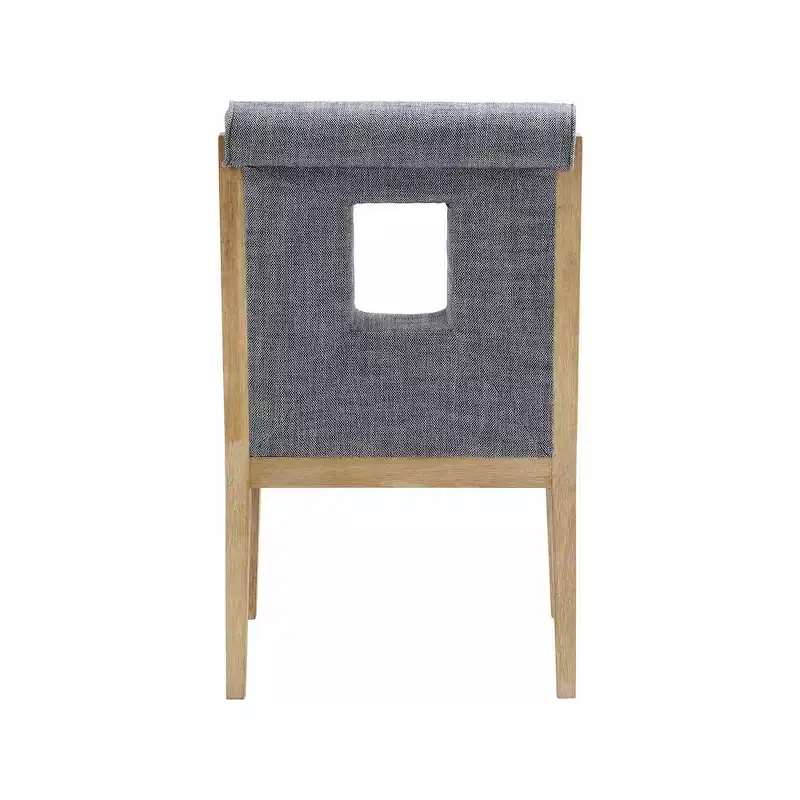 Meridian Furniture,Gwendolyn Linen Textured Fabric Dining Arm Chair