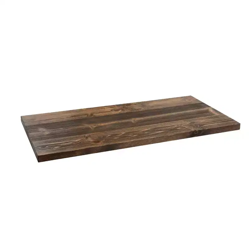 RESTORE Trail Brown Solid Wood Coffee Tabletop by Pipe Decor