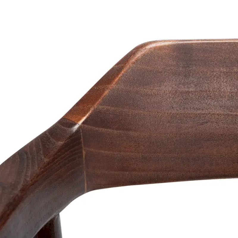 Munro Wanda Woven Leather & Solid Wood Accent Chair (Fully Assembled) - 22 W x 20.5 L x 28.5 H - 22Wx21Dx29H