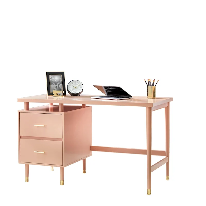 2-Drawer Mid-Century Modern Desk