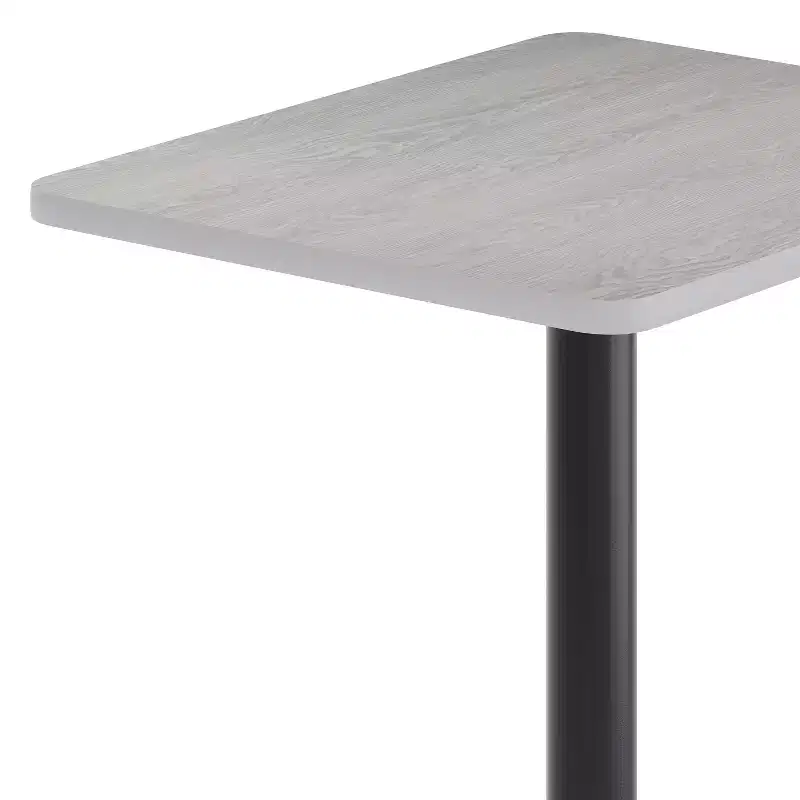 Flash Furniture 24'' x 30'' Rectangular Laminate Table Top with 18'' Round Table Height Base