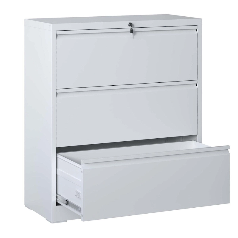 Lateral File Cabinet 3 Drawer,Filing Cabinet with Lock, Lockable File Cabinet for Home Office, Locking Metal File Cabinet