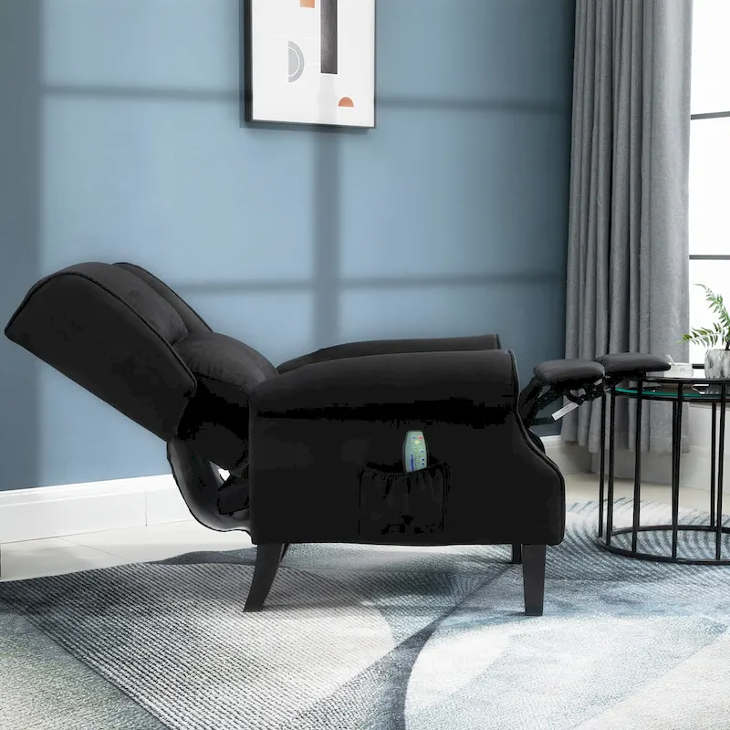 Heated Massage Recliner Chair with Lumbar Heating & Remote Controller