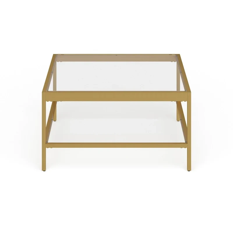 Alexis Metal and Glass Coffee Table