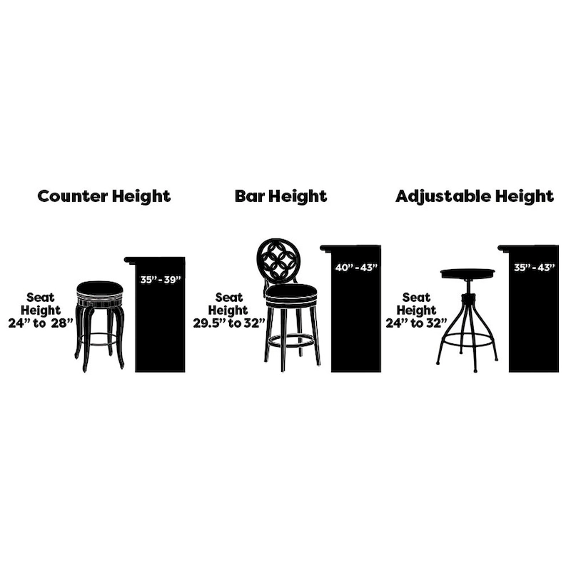 Hillsdale Edenwood Wood Swivel Stool