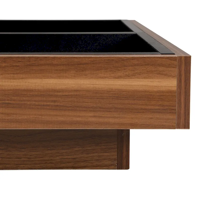 Modern Square Rotating Coffee Table