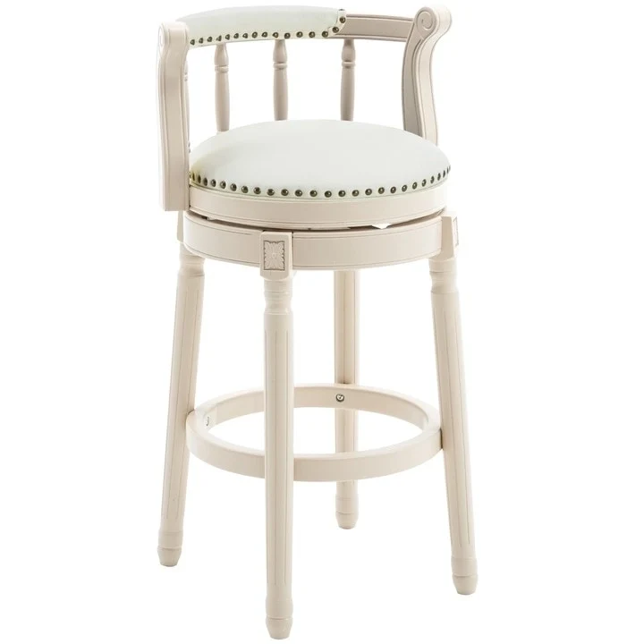 Leather Wooden Bar Stools