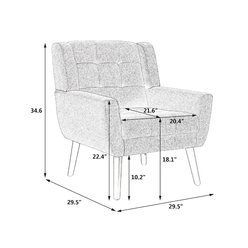 Modern Soft Velvet Ergonomics Accent Chair Living Room Chair Bedroom Chair Home Chair With Black Legs