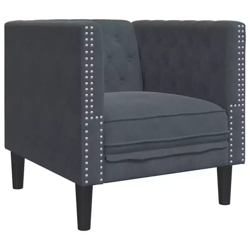 vidaXL Chesterfield Sofa Settee Upholstered Couch Armchair 3-Seater Velvet