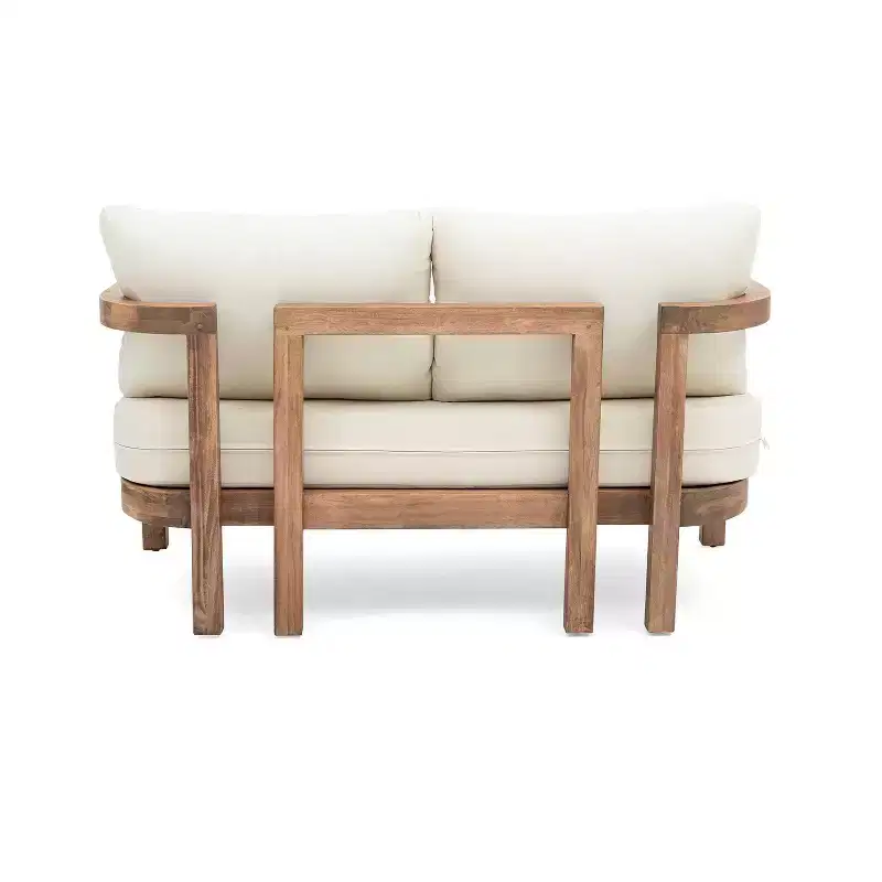 Christopher Knight Home Luna Outdoor 5 Piece Acacia Chat Set Water Resistant Cushions