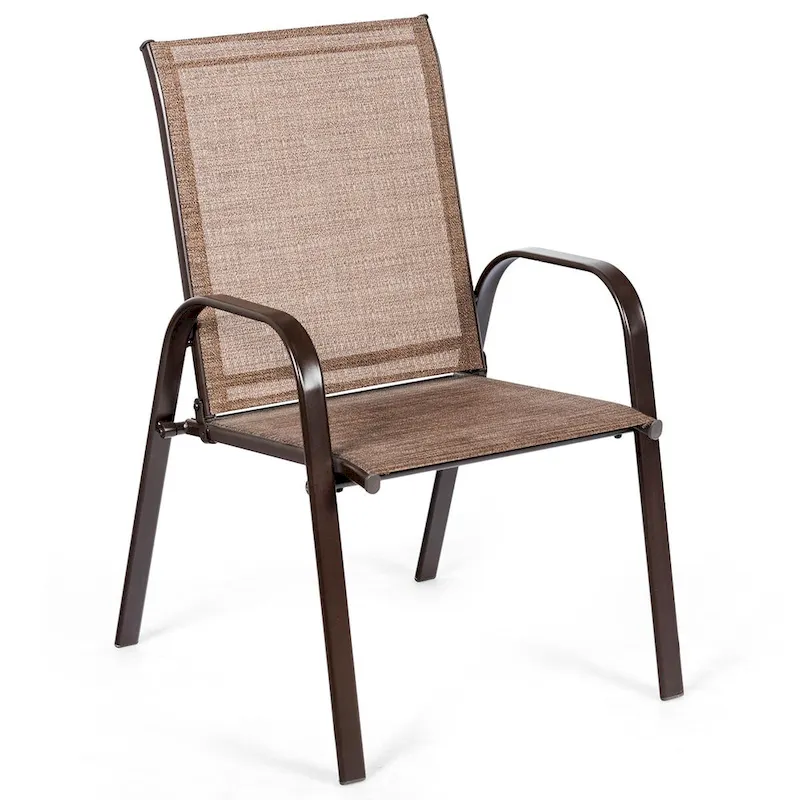 Costway 4PCS Patio Chairs Garden Deck Yard with Armrest - See Details