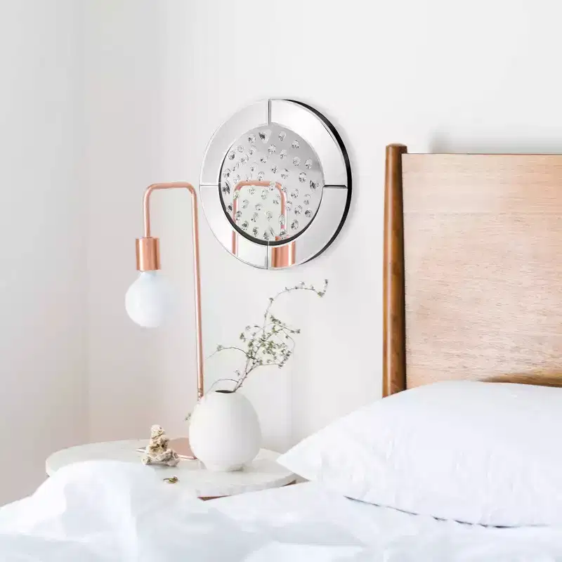 Decorative Round Beveled Wall Mirror