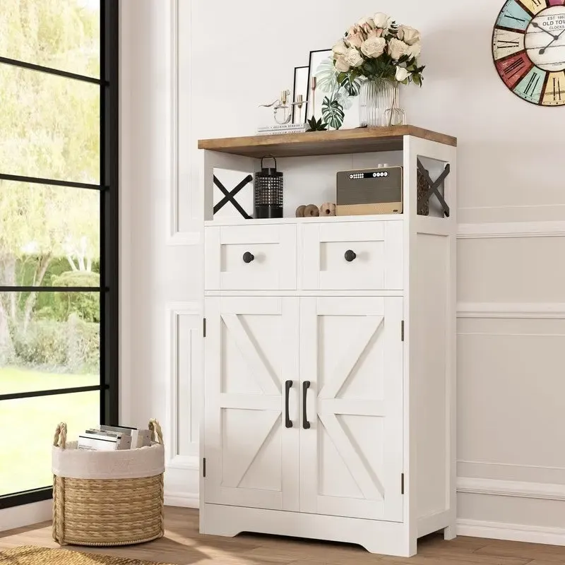 Freestanding Kitchen Pantry Cabinet - 11.6D x 23W x 42.5H