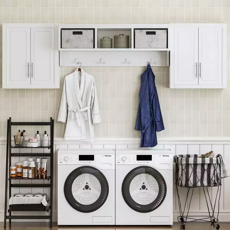 PexFix White Wall Mounted Storage Cabinet Bathroom Wall Cabinet 26x22x8(2pack)