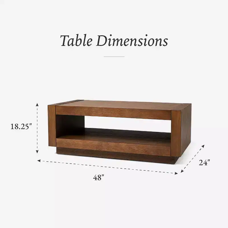 Maven Lane Artemis Contemporary Wooden Coffee Table