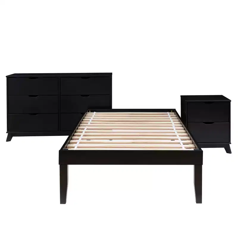 Powell Pensy Twin Platform Bed Dresser and Nightstand