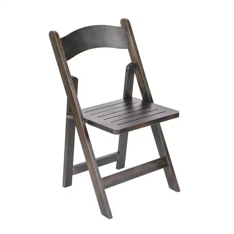 Early American Wood / Oak / White Solid Wood Folding Dining Chair – Seats 1