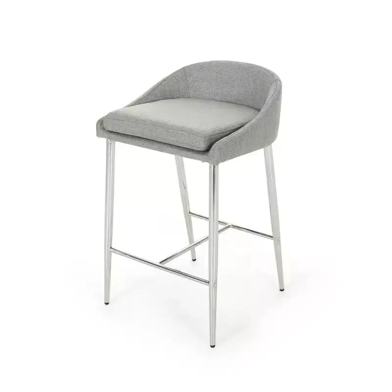 Bar Stool Chairs, Counter Stool Set of 2, Seating with Chrome Finish for Dining Room, Breakfast Nook Kitchen Island Bar Living Room