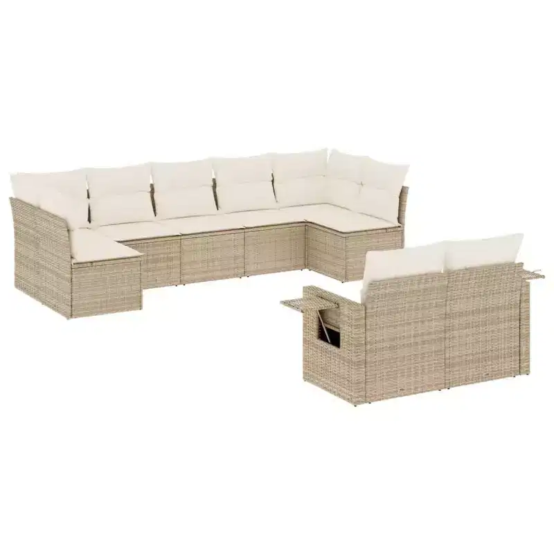 vidaXL Modular Garden Sofa Set with Cushions -or Options