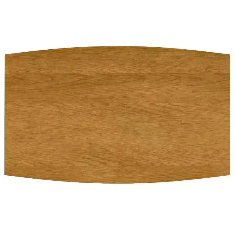 Mid-Century Rectangle Dining Table, Rubberwood Frame, Seats 6, Brown, 66