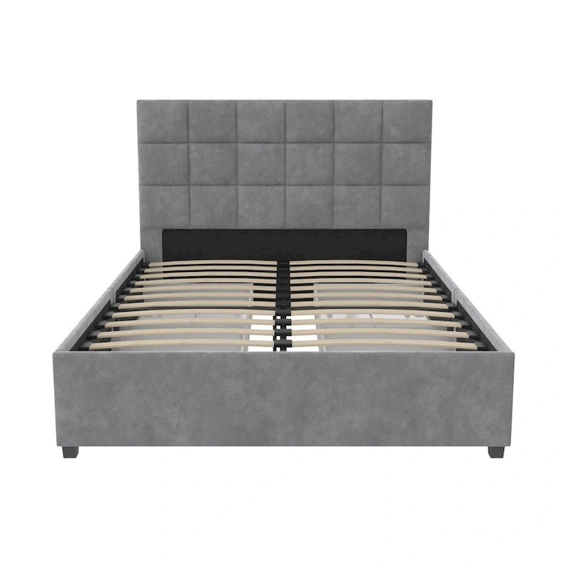 CosmoLiving Serena Upholstered Bed with Drawers