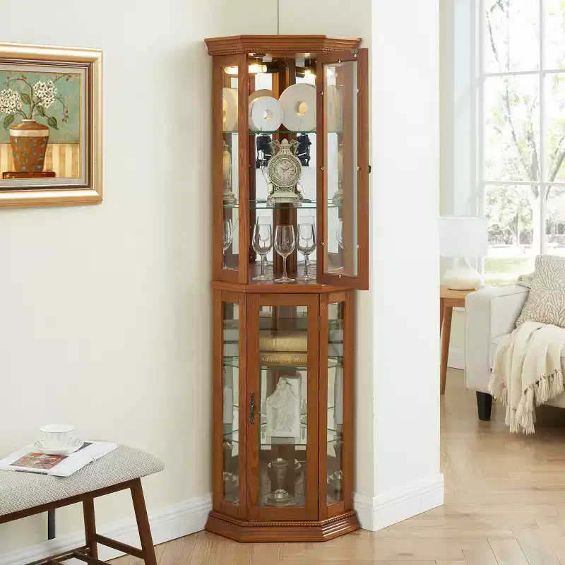 Waterproof Bathroom Mirror Cabinet, MDF Built-In Mirror with 1 Shelf