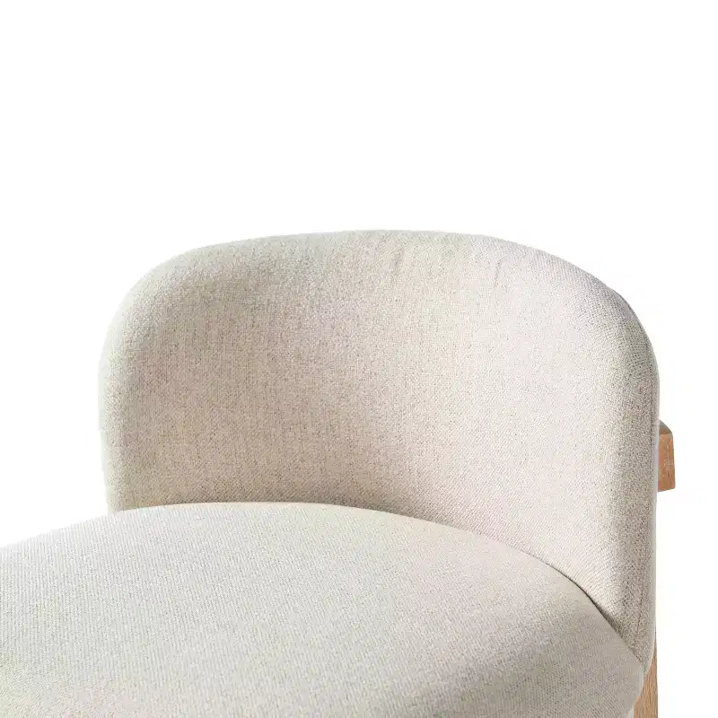 Christopher Knight Home Stephanie Farmhouse Rubberwood Upholstered Counter Stools with Curved Backrest (Set of 4)