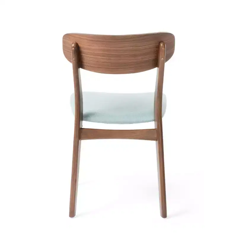 Christopher Knight Home Lucious Modern Upholstered Dining Chairs (Set of 2), Mint/Walnut