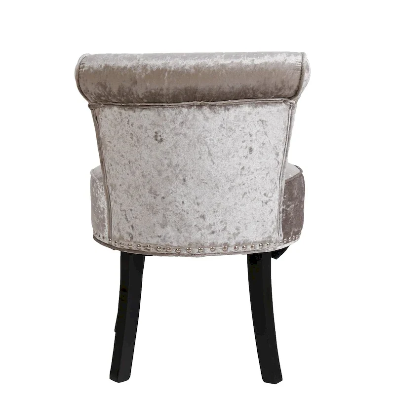 27.5 Tall Solid Wood Vanity Stool Chair - 27.5 H X 19 W X 11.8 D