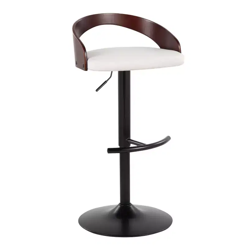 LumiSource Set of 2 Grotto Adjustable Swivel Barstools