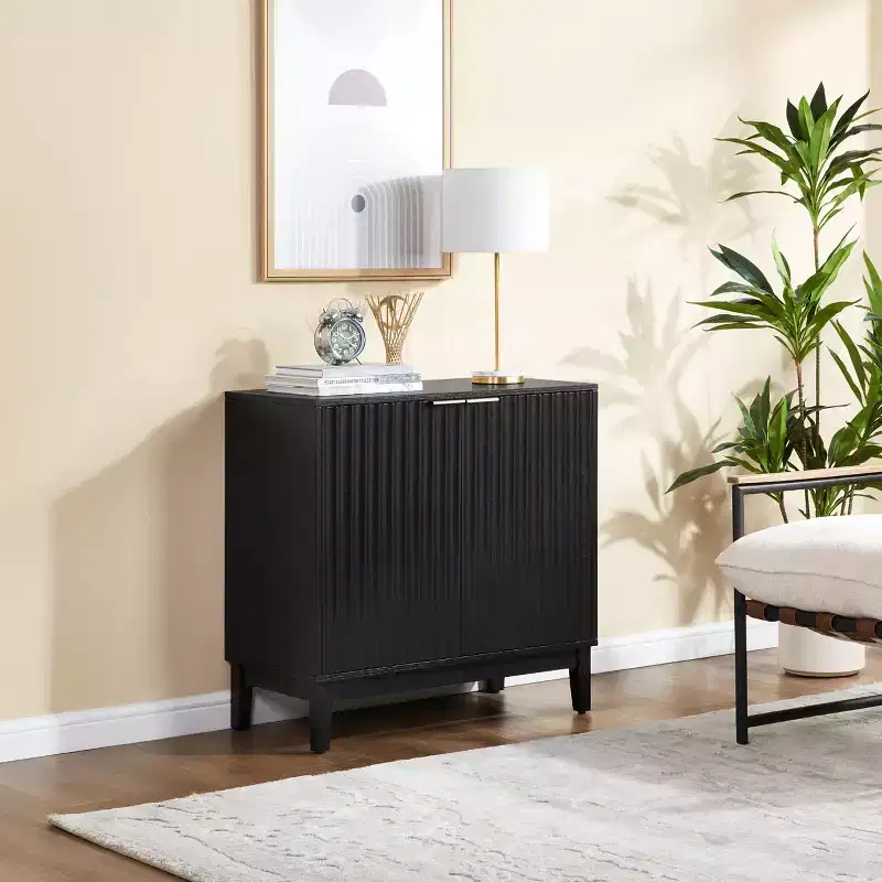 Small Accent Sideboard Cabinet, Compact Storage Cabinet for Kitchen, Dining Room, or Living Room