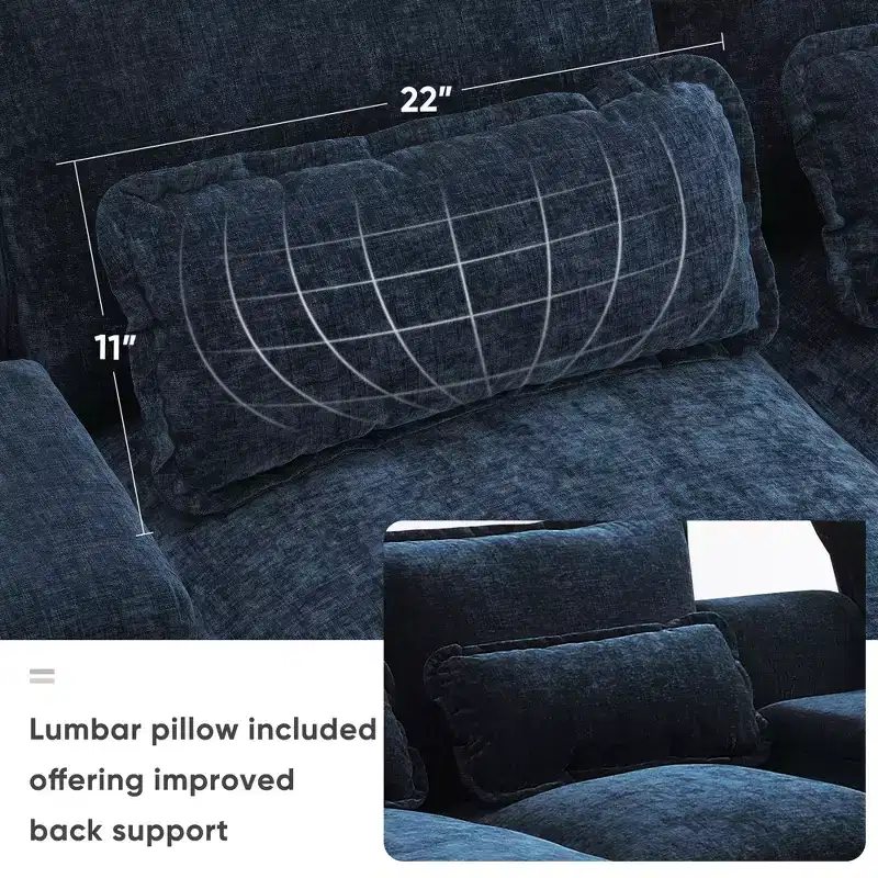 Whisen Modern Design Chenille U-shaped Sectional Sofa with Cup Holders and USB Charger