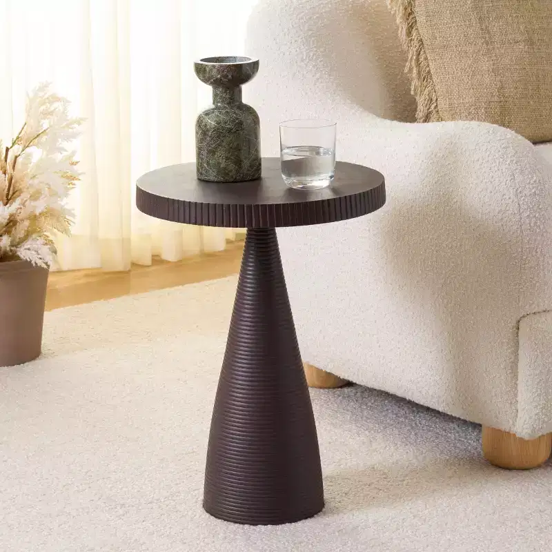 Champeaux Round Accent Table - FOX5527 - Safavieh Couture