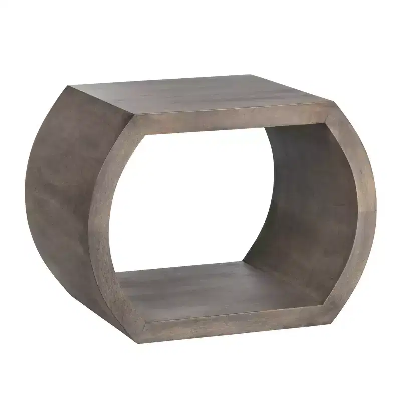 Rectangle Brown Solid Wood Accent_End Table