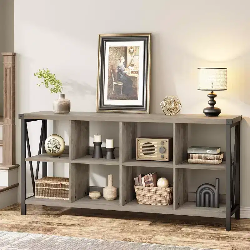Console cabinets,console Bookshelfs for Entryway, Long Low Book Shelf for Living Room