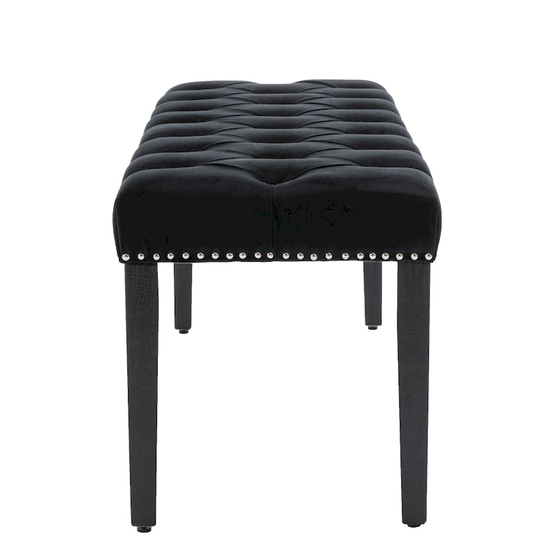 Upholstered Tufted Bench Ottoman Accent Bench