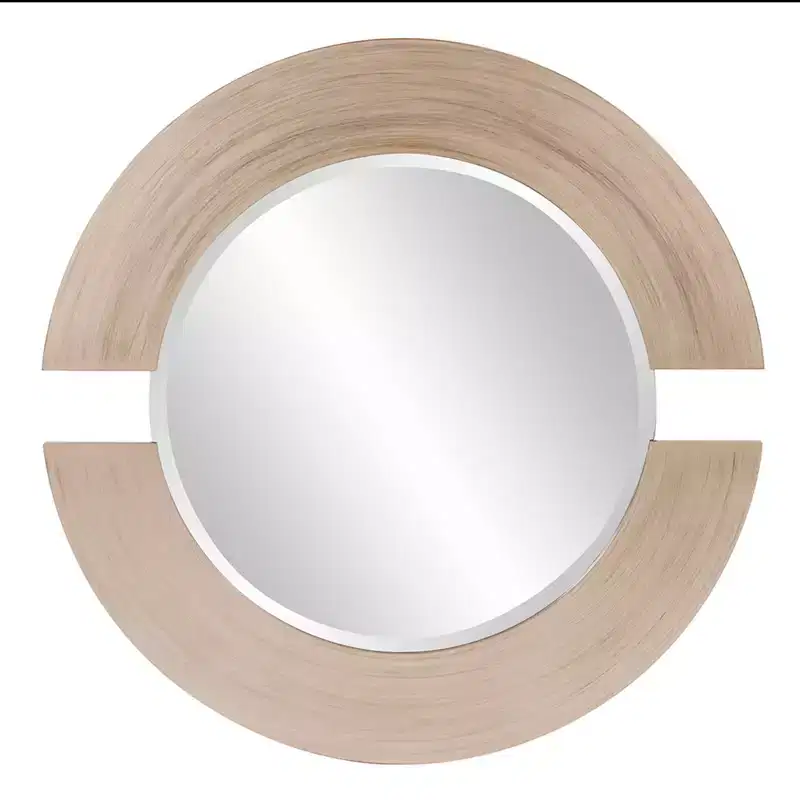 Howard Elliott 36x24 Rectangular Framed Antoni Dressing Mirror Smokey Gray: Modern Style, MDF, Wall Mounted