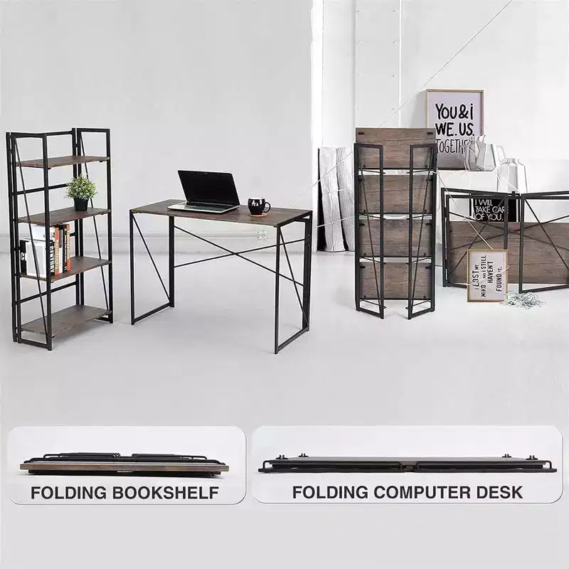 Metal & Particle Board Folding Computer Desk 39''L x 20''W x 28.5''H