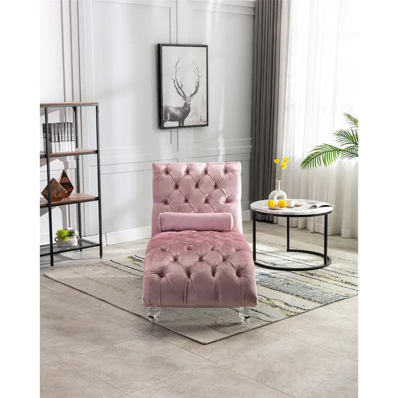 Leisure concubine sofa with acrylic feet
