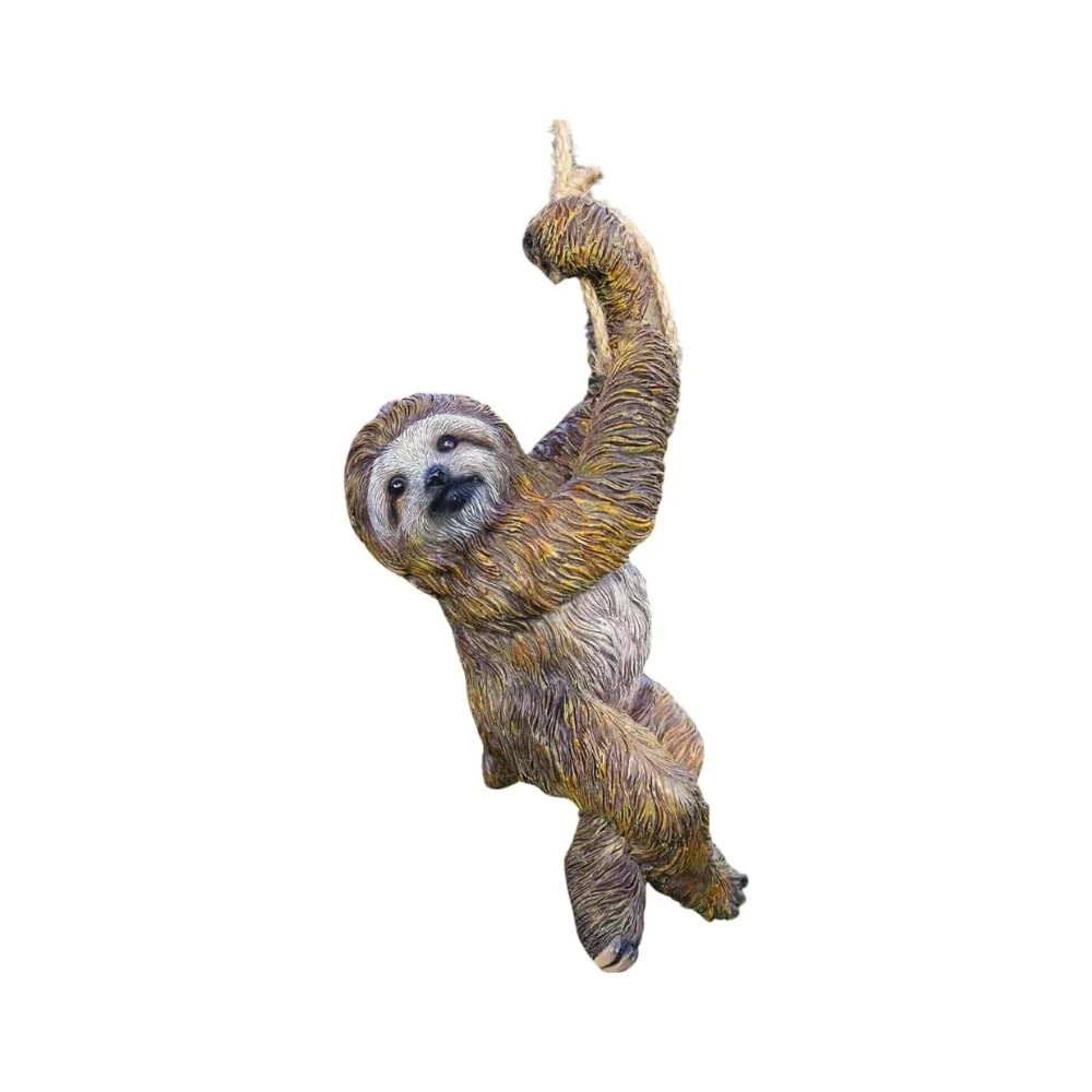 Swinging Resin Sloth Garden Ornament