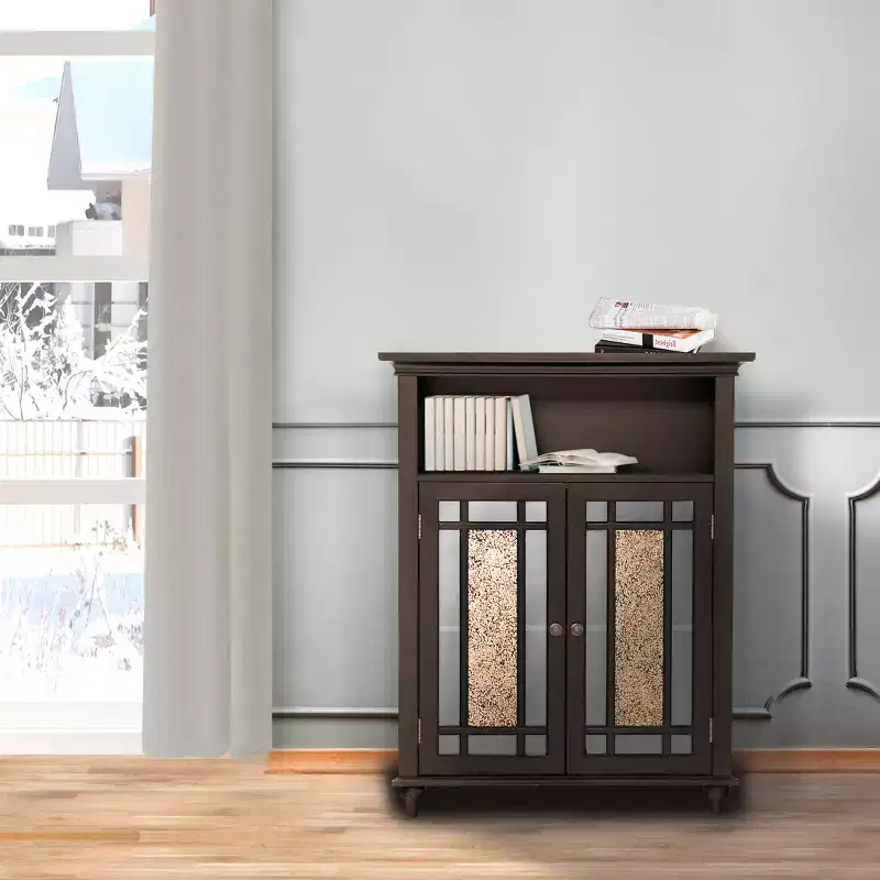 Teamson Home Windsor Two-Door Freestanding Floor Cabinet