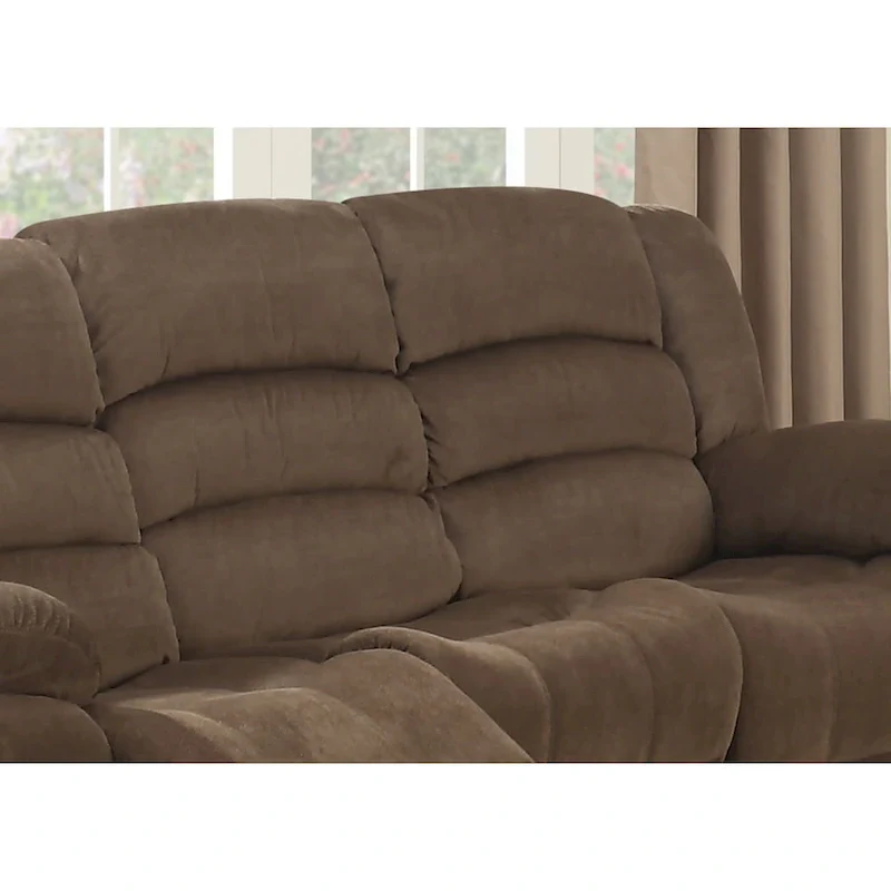 Brown Living Room Reclining Sofa