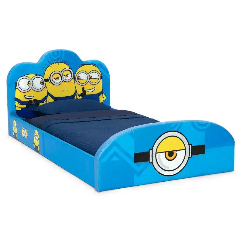 Minions Upholstered Twin Bed for Kids