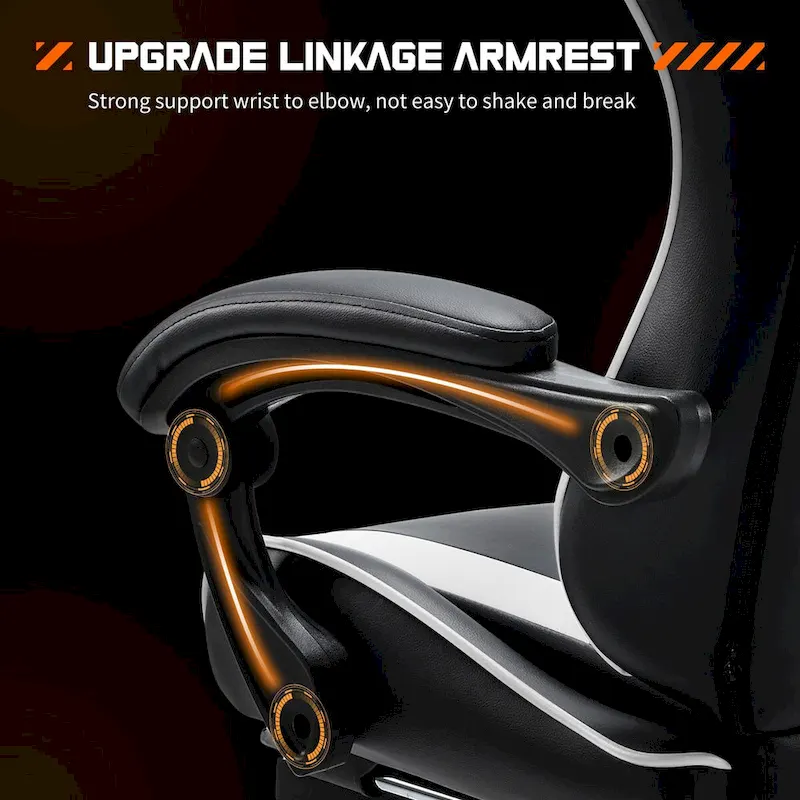 PU Leather Swivel Game Desk Chair