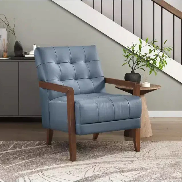 Comfy Leather Accent Chair