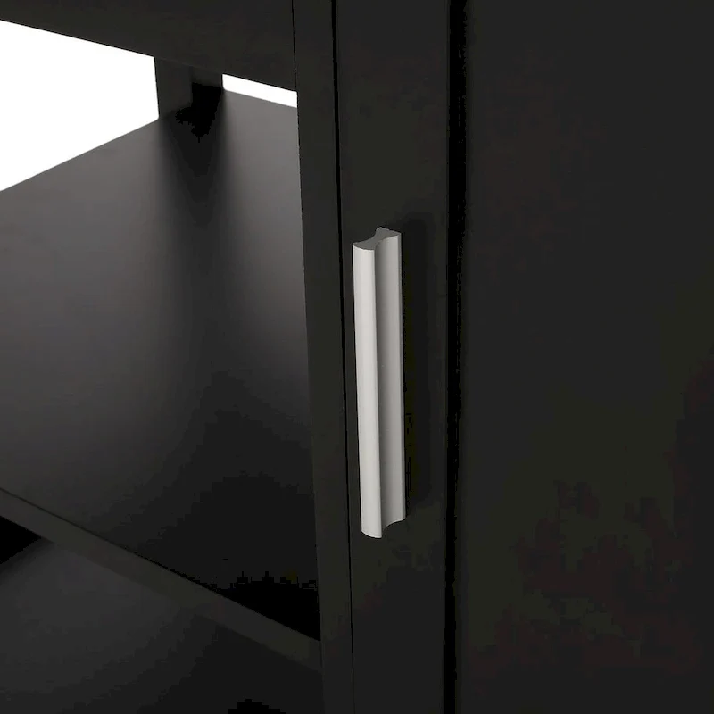 Modern Wooden Kitchen Cart with Wheels Drawer and Cabinet by Christopher Knight Home