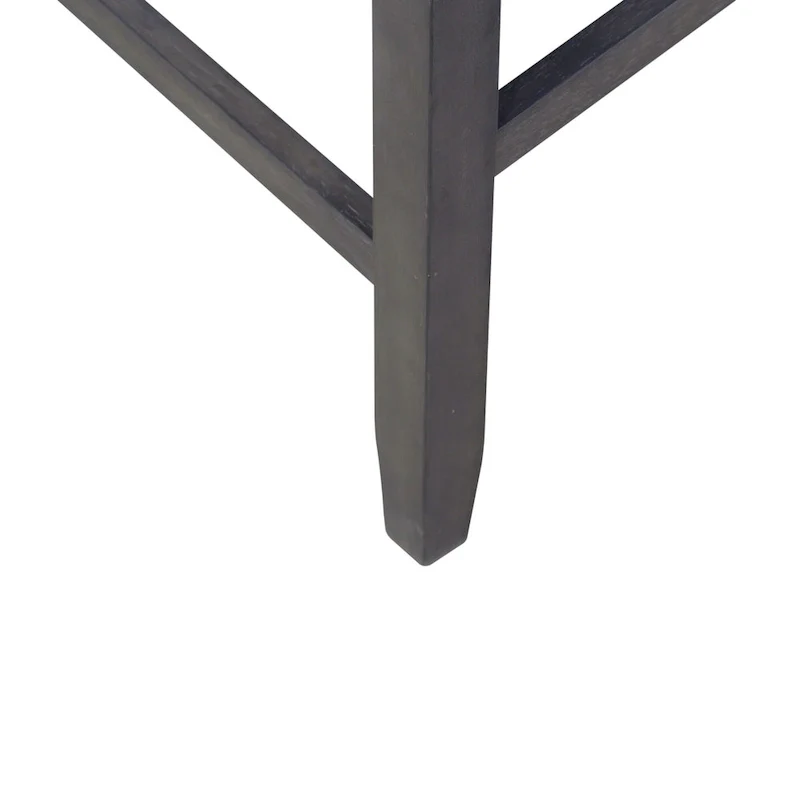 Industrial Counter Height Pub Table with 2 PU Upholstered Stools